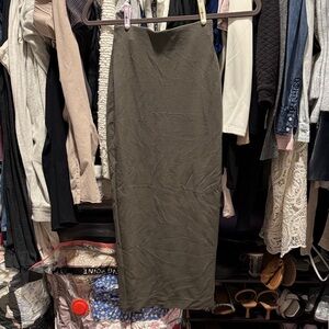 Aritzia Dark Olive Pencil Skirt